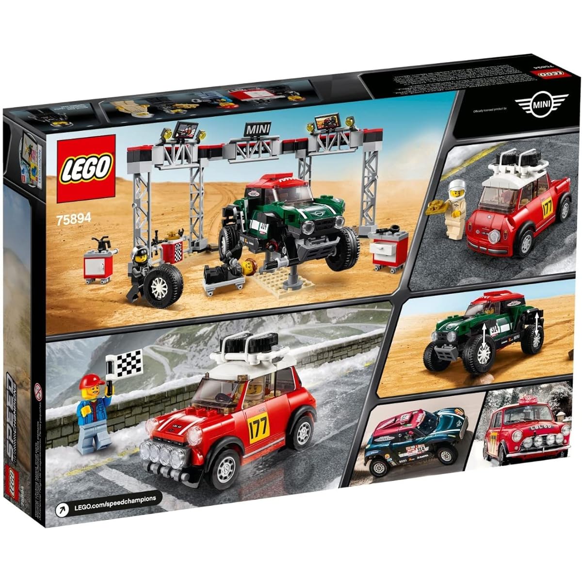LEGO 1967 Mini Cooper S Rally and 2018 Mini John Cooper Works Buggy 75894 Blocks Toys for Boys Cars