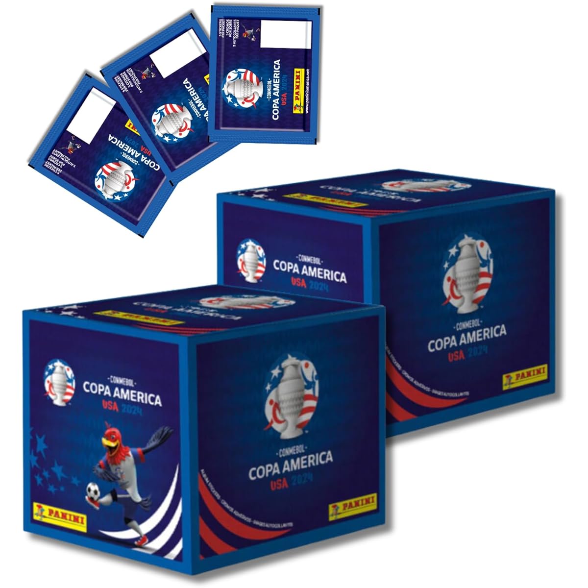 PANINI COPA America 2024 USA - 1 Softcover Album with 2 Boxes of Stickers (500 Stickers), 2023245921