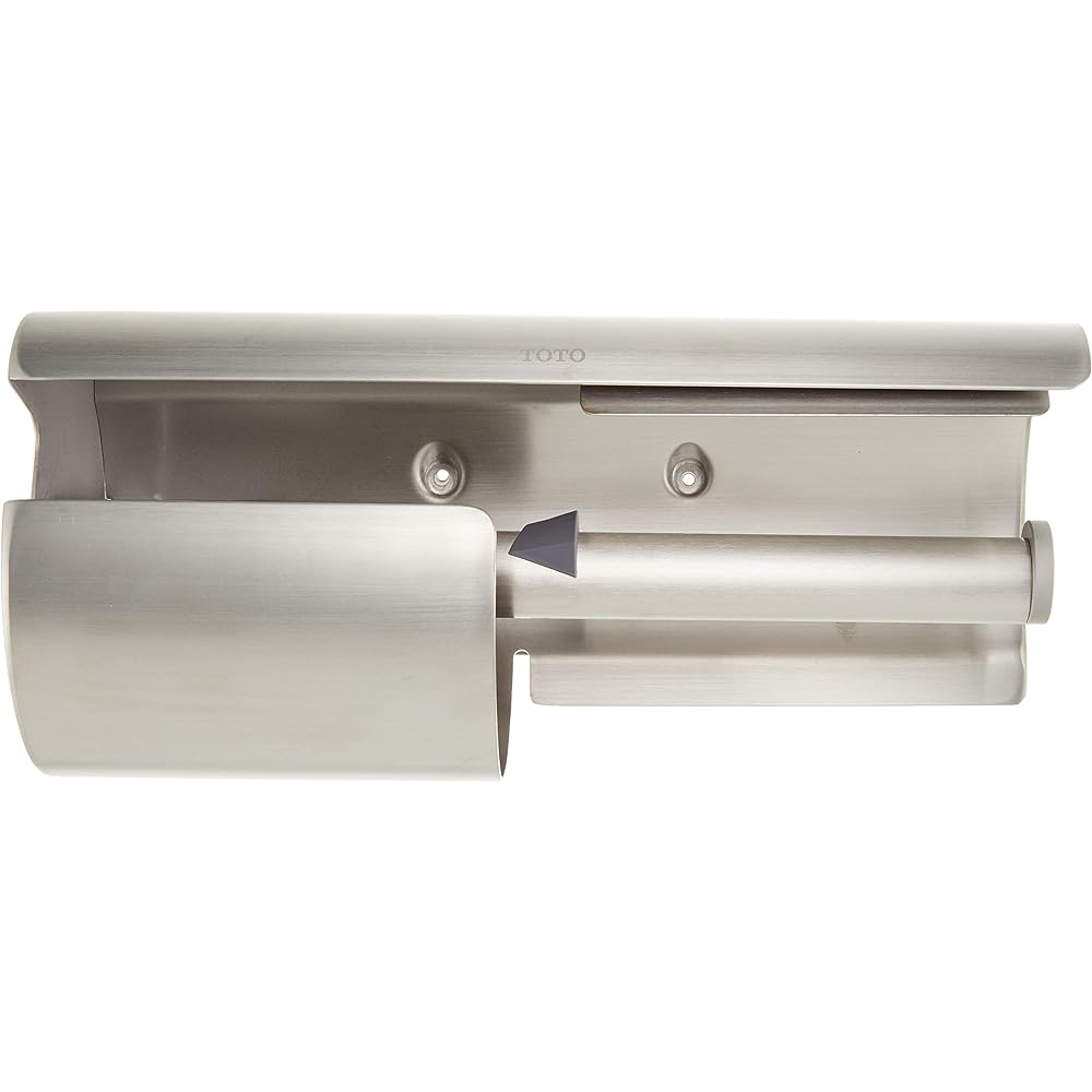 TOTO Paper Roller with Shelf (Stainless Steel) with Spare Holder (Left) Stainless Steel (Matte) YH150LS