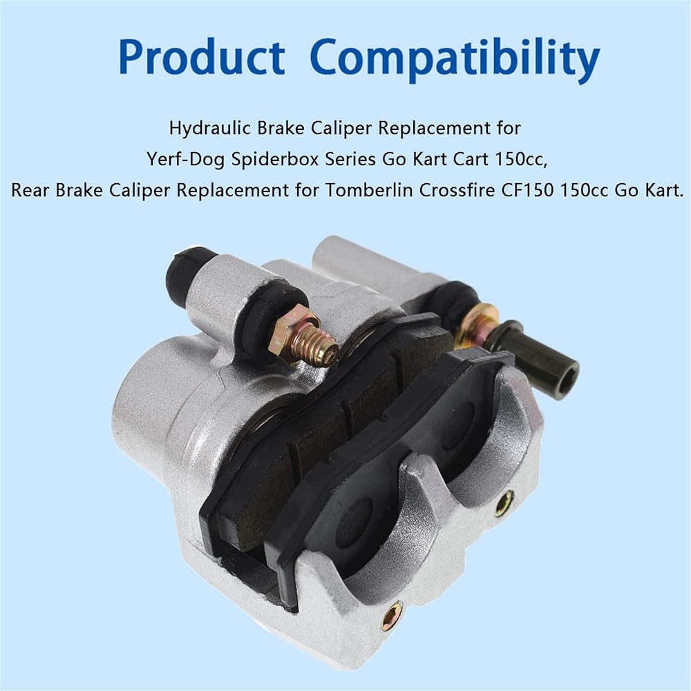 Autoparts Hydraulic Rear Brake Caliper Yerf-Dog Spiderbox Go Cart Tomberlin Crossfire CF150 150cc