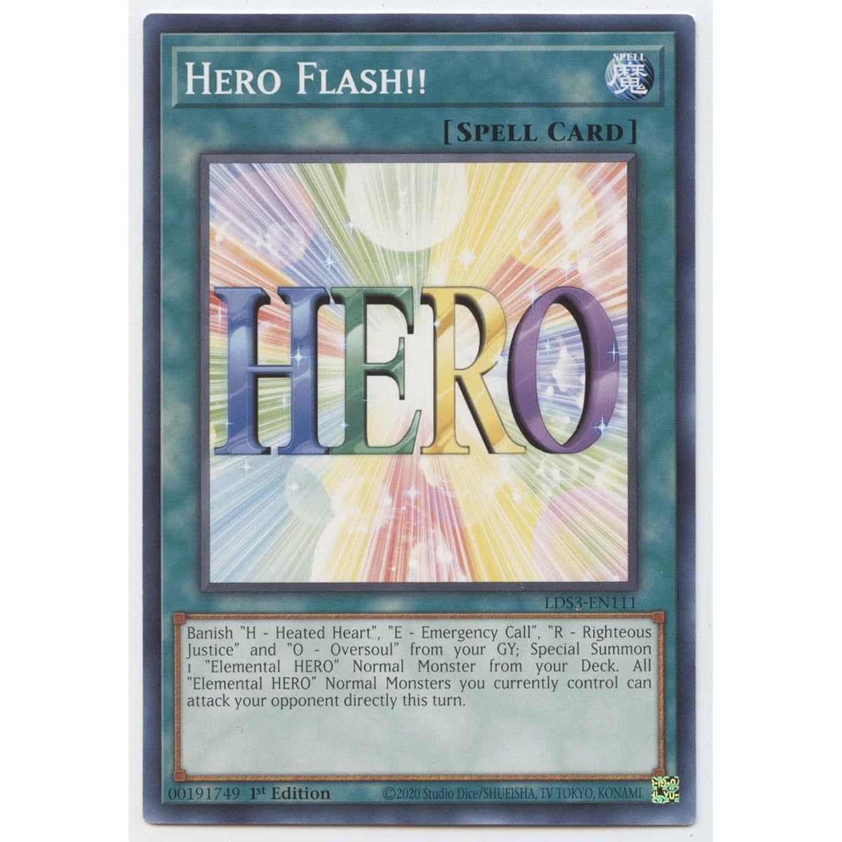 Hero Flash!! - LDS3-EN111 - Common - 1st Edition
