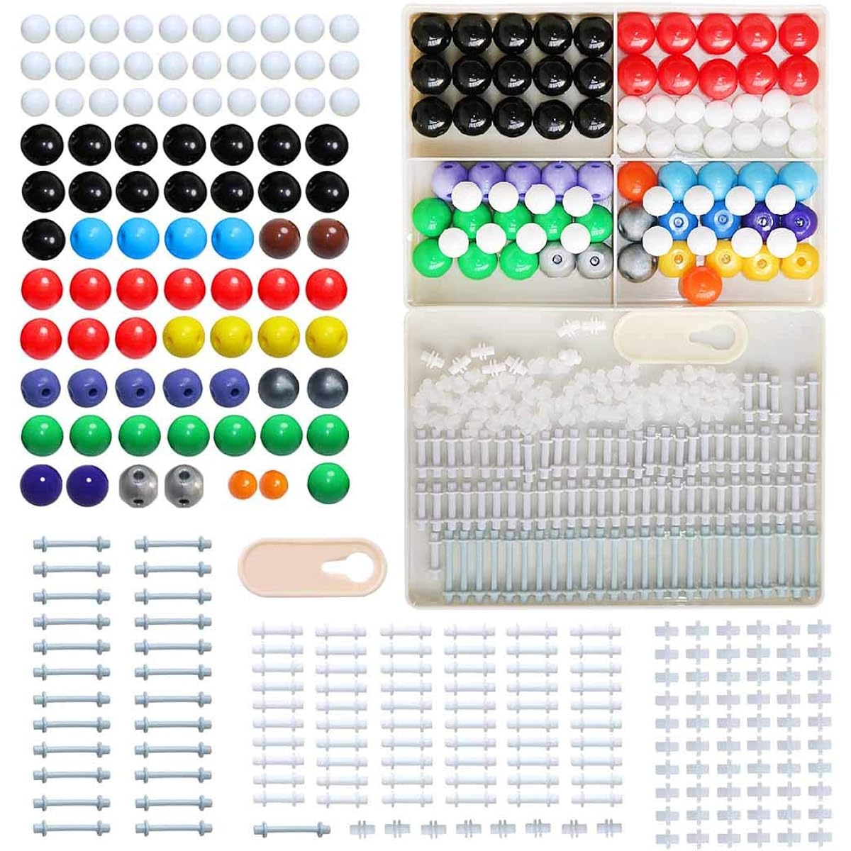 LINKTOR Chemistry Molecular Model Kit (239 Pieces) Student or Teacher Set for Learning Organic and Inorganic Chemistry, Enhance Learning Motivation and Enhance Spatial Imagination.