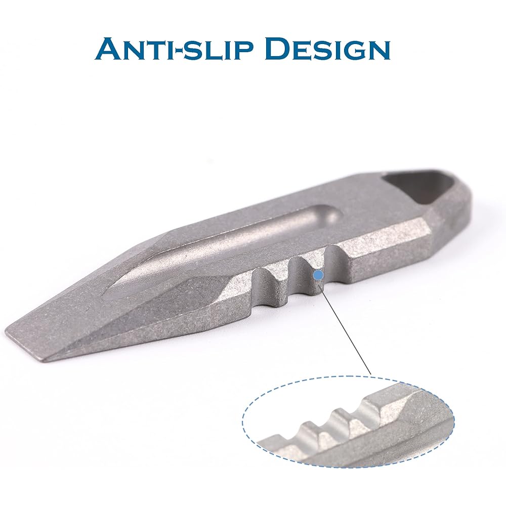 Hamans Titanium EDC Prybar Portable Mini Keychain
