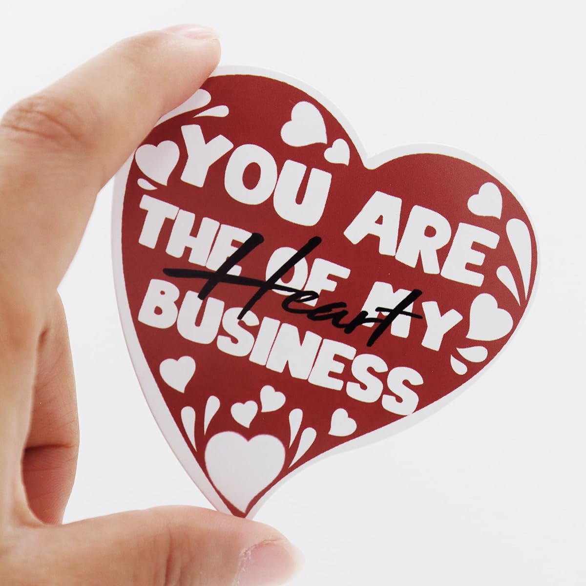 Bemoor 200 Pieces Heart Shape Thank You Card Package Inserts for Small Business Owner Store Online Retailer