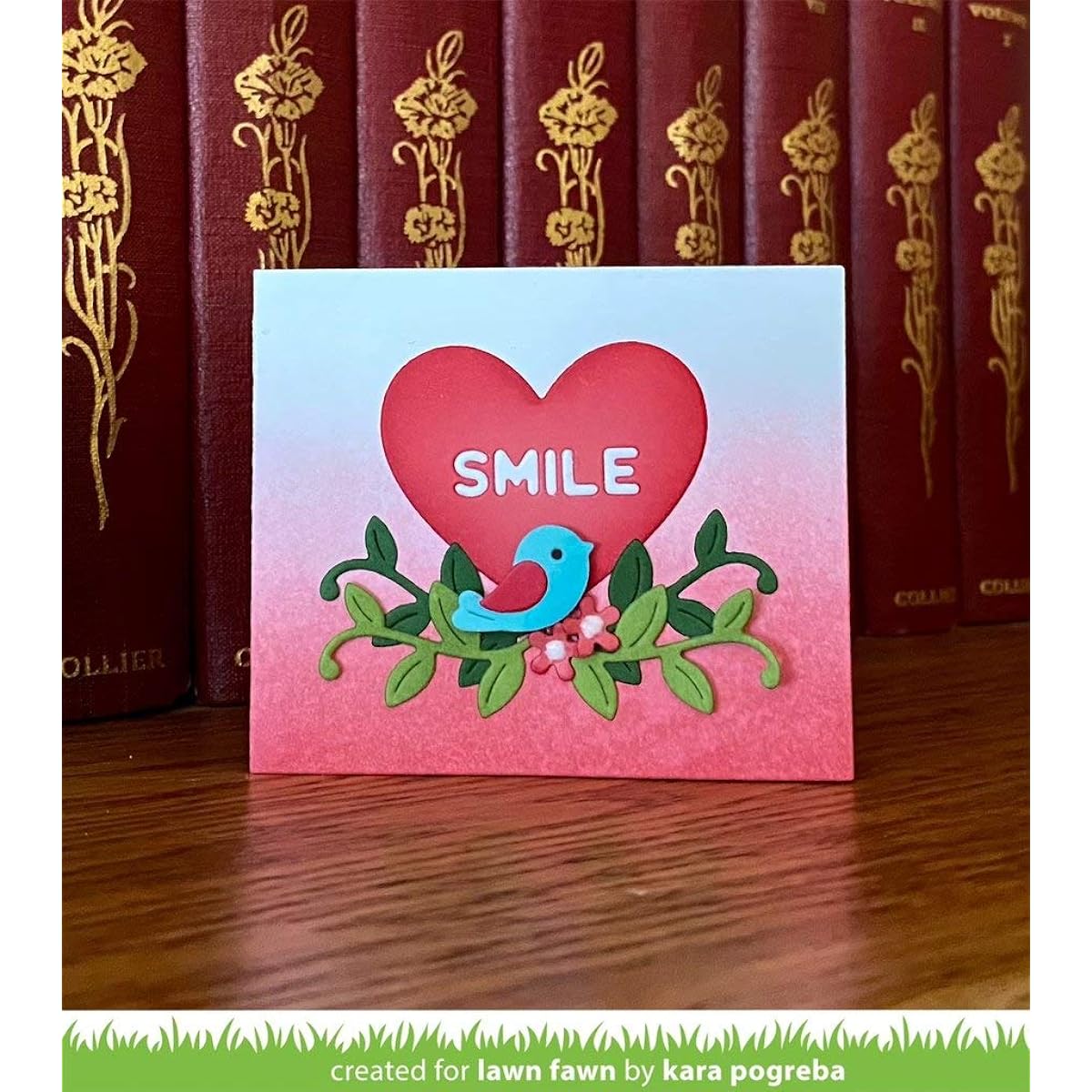 Lawn Fawn Center Picture Window Cards Interactive Dies and Window Cards Heart Add-On Die Set of 2 (LF1971, LF2473)