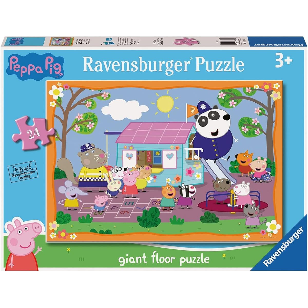 Ravensburger 3141 Peppa Pig 24 Giant Floor Jigsaw Puzzle for Kids Ages 3+ with Large Shaped Character Pieces