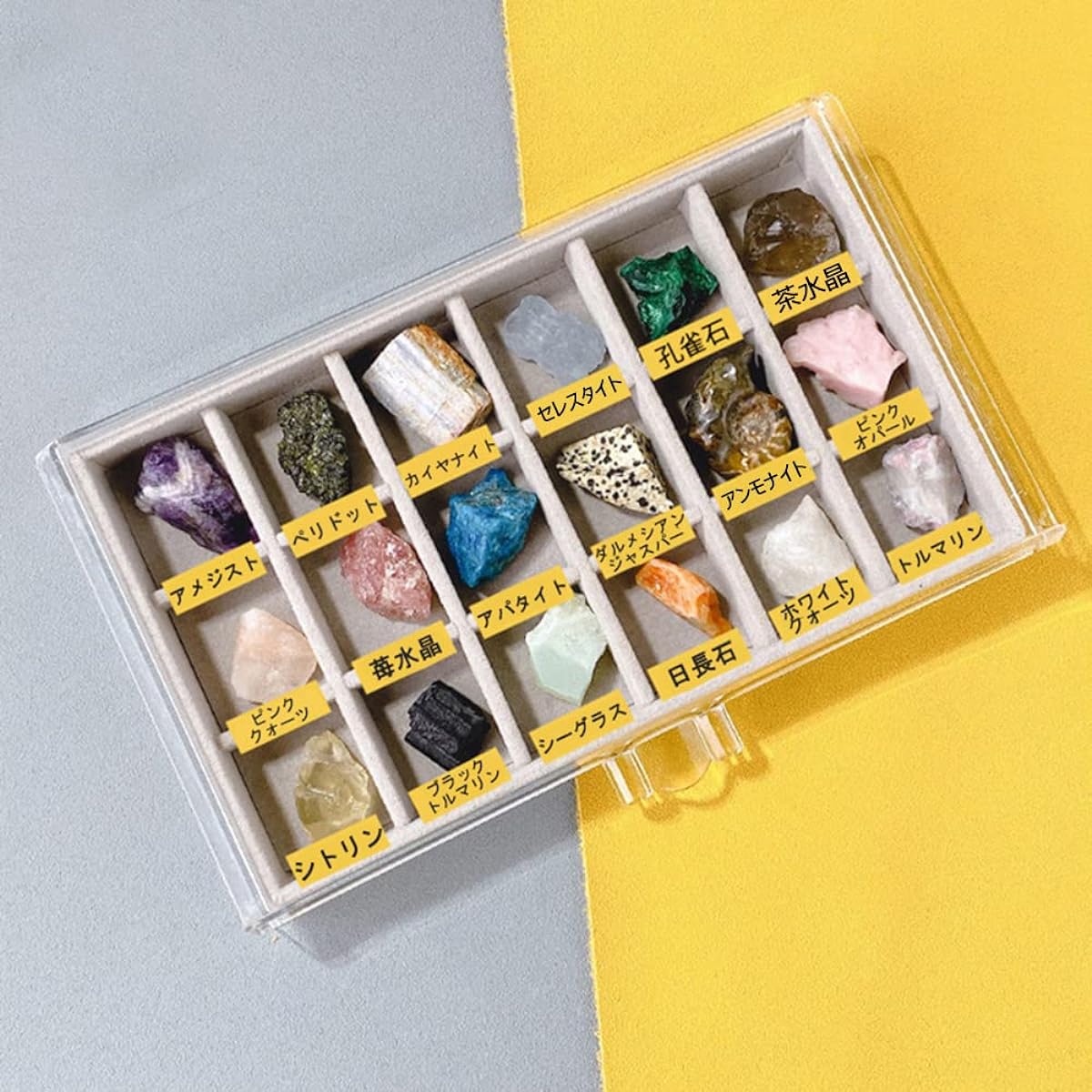 Mineral Specimens 54 Pieces 2-3cm Natural Ore Gemstone Feldspar Fossil Crystal Rough Stone Collection Mineralogy Education
