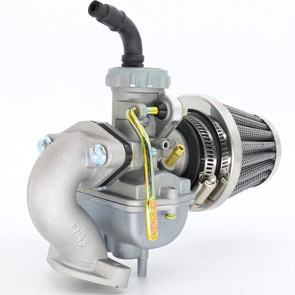 PZ20 Carburetor Replacement Kazuma Baja 50cc -125cc TaoTao 110B NST SunL Chinese Quad 4 Stroke ATV 4 Wheeler Go Kart Dirt Bike CRF50F XL75 CRF80F XR50R with 35mm Air Filter + Inlet Pipe Manifold