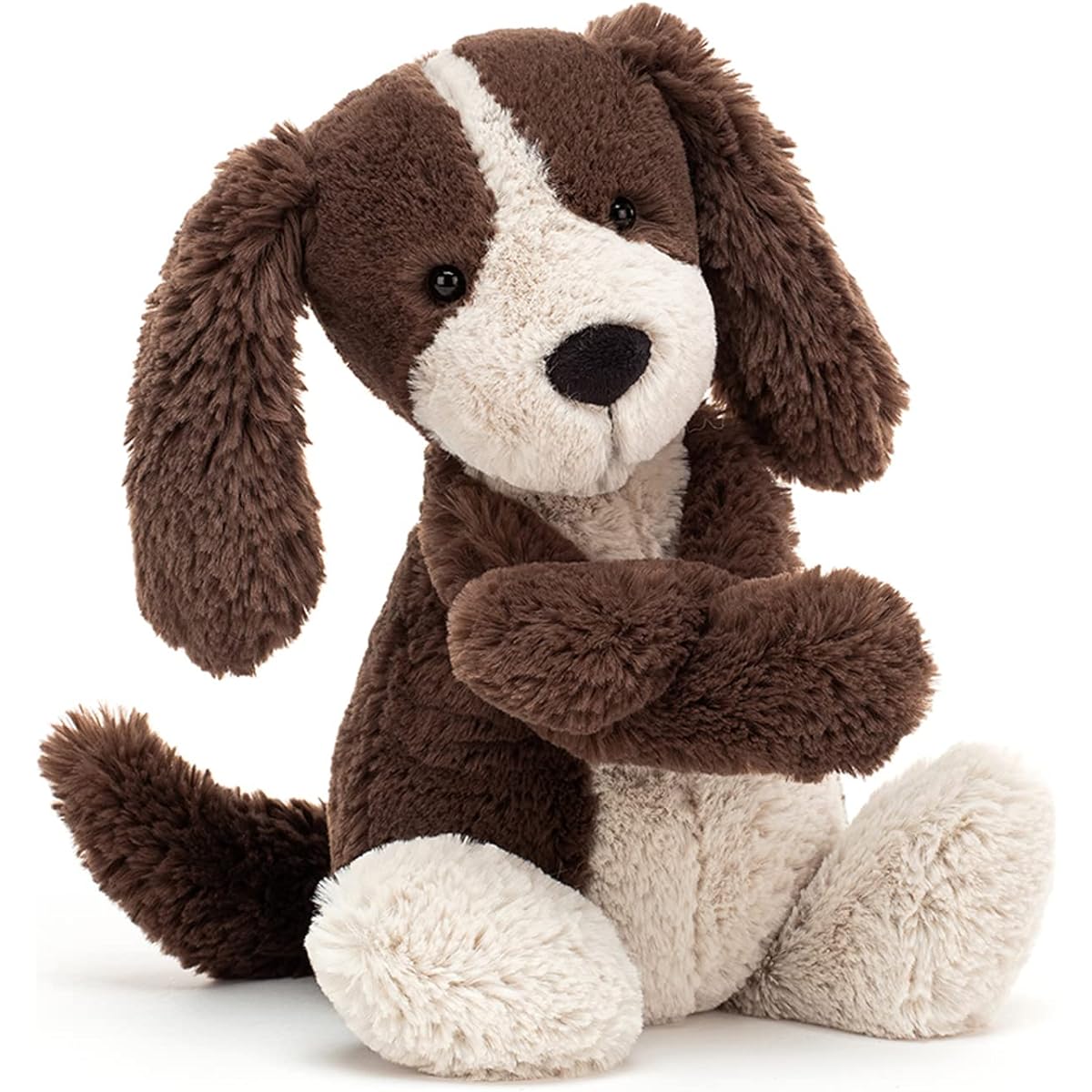 Jellycat Bashful Fudge Puppy Dog Stuffed Animal, Medium