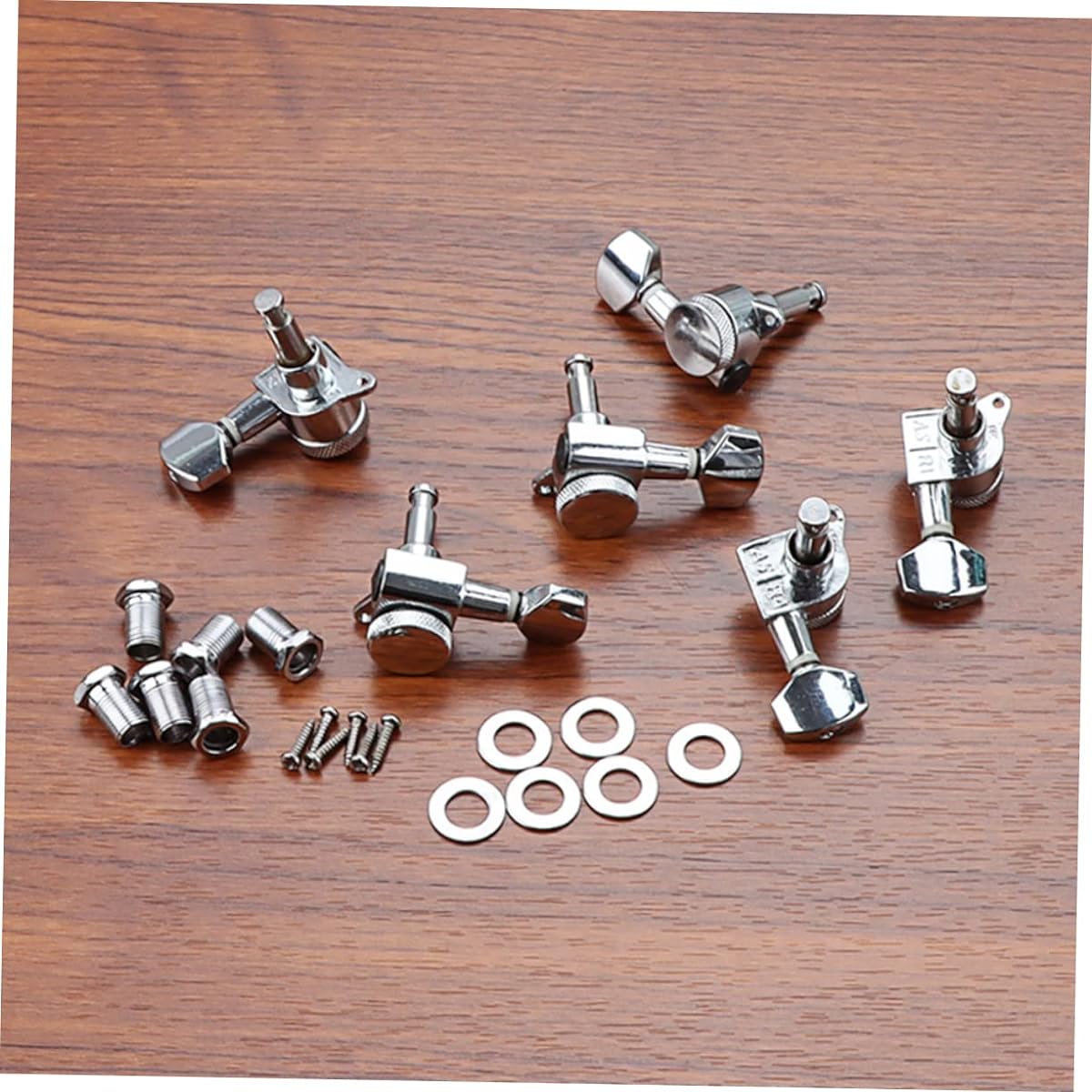VICASKY 5pcs Accurate Guitar Machine Head Tuner for Bass Guitar Metal Guitar Guitar Machine Tuning Pegs Tuner Key Guitar Tuning Pegs Knob Tuning Key Bass Guitar