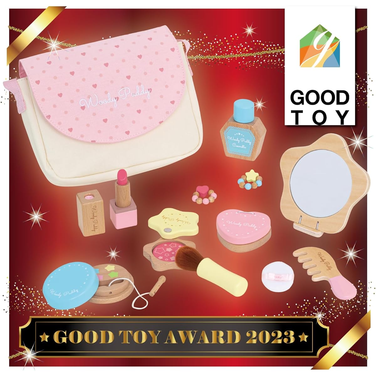 First Pretend Play Sparkling Cosmetic Set Magnet Wooden Toy Educational Toy Pretend Play Woody Puddy