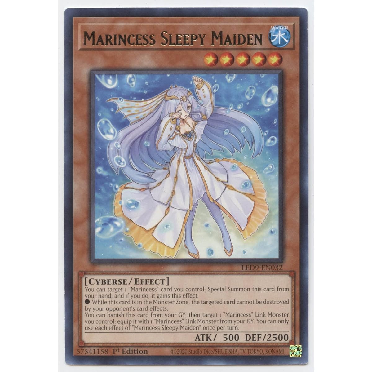 Marine Sleepy Maiden - LED9-EN032 - Rare - First Edition.