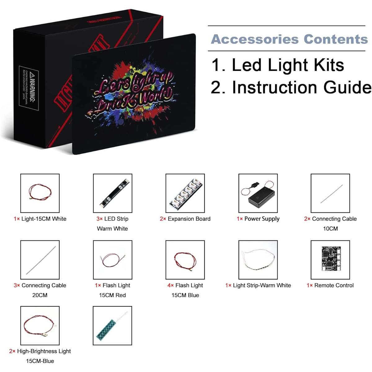 BrickBling LED Light Kit for Lego BD-1 75335, Creative Lighting Compatible with Lego BD1 Remote Control Version (Model Not Included)