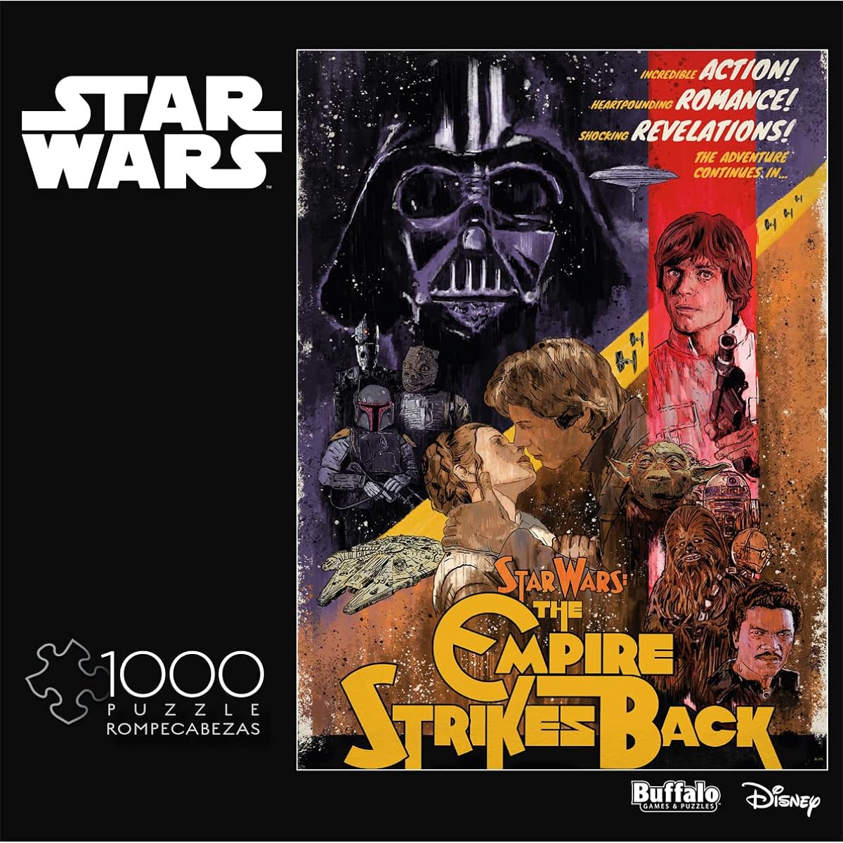 Buffalo Games Jigsaw Puzzle Star Wars Shocking Revelations 1000 Pieces