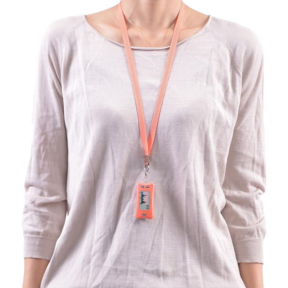 TANITA Activity Meter Calorhythm LADY plus Orange x Vanilla Pink AM-133-OR