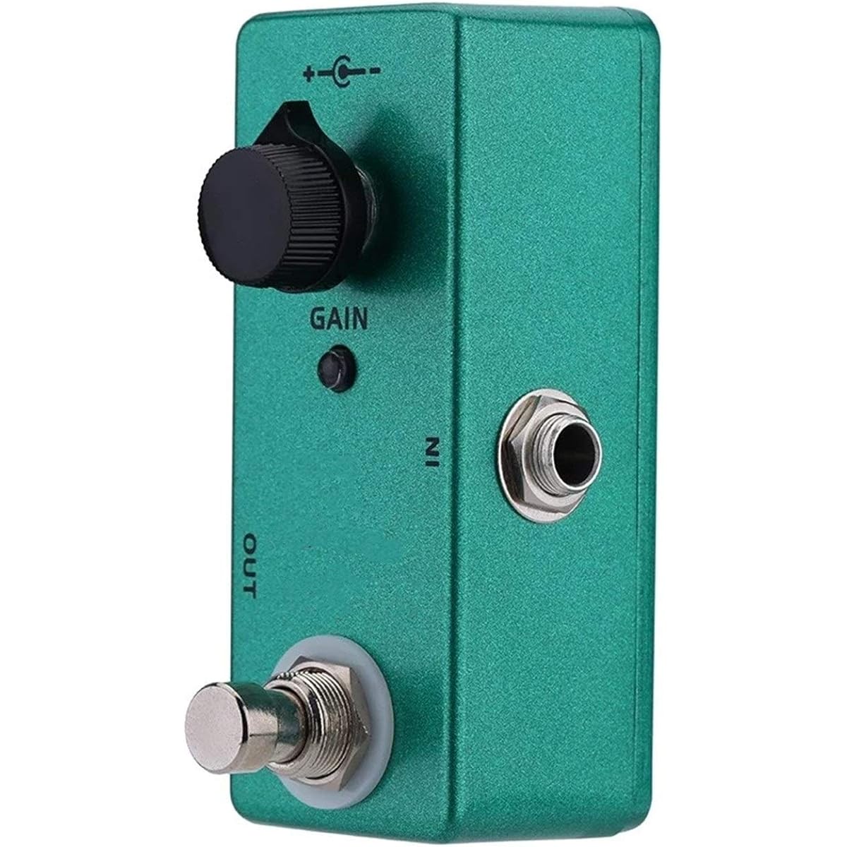 Guitar Effects Pedal Electric Guitar Effect Pedal Single Effect with Clean Boost True Bypass Overdrive (Color: Green, Size: 9.2 x 3.8 x 3.6cm)