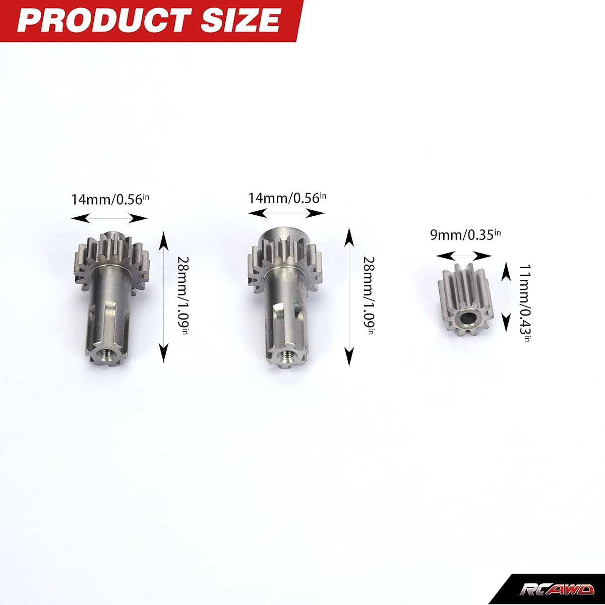 RCAWD Differential Outdrive Diff Gear Planet Gear AR310775 Arrma 1/10 Big Rock Granite Senton Vorteks Typhon 3s blx ARAC4027