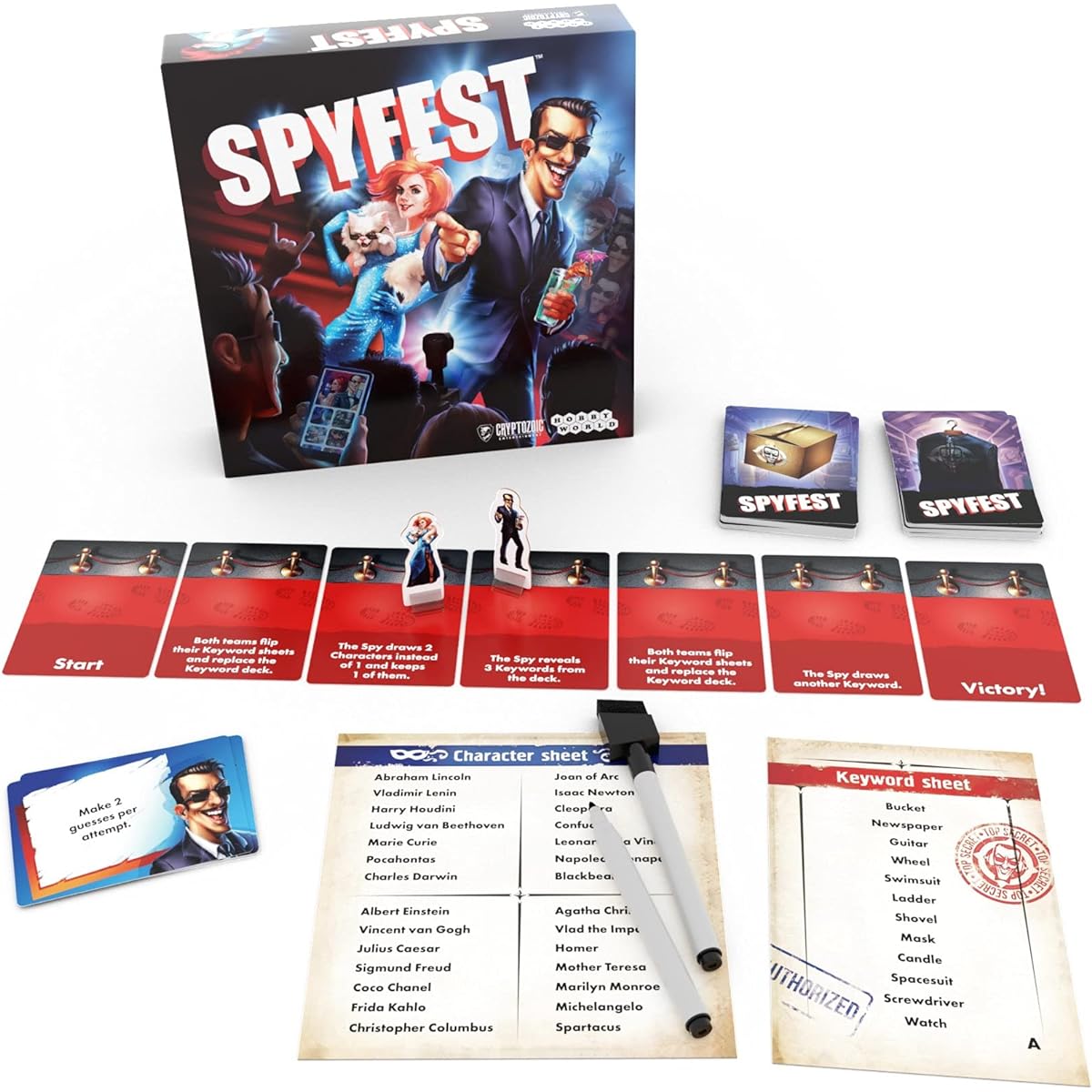 Cryptozoic Entertainment Spyfest Board Game