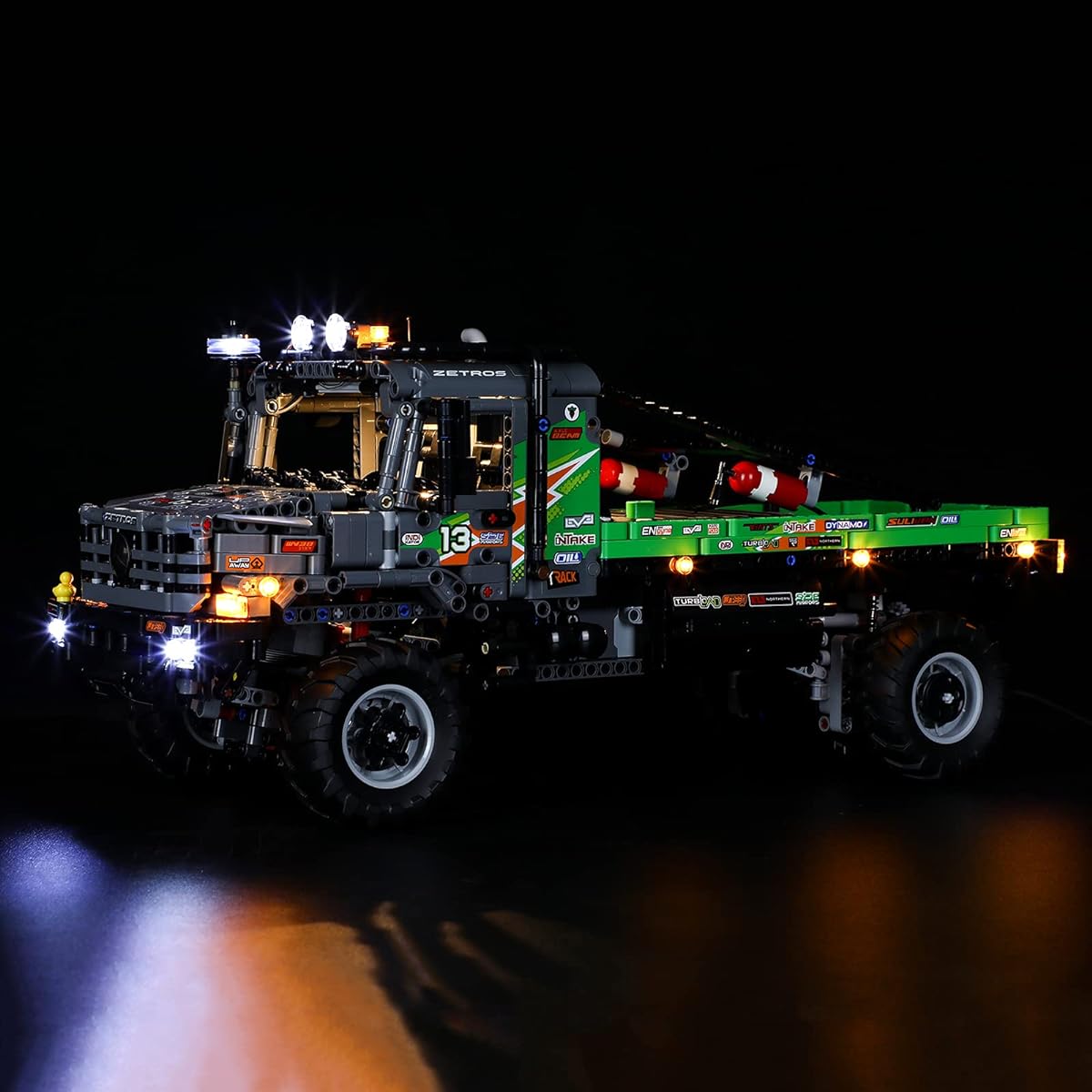 Lightailing LED Light Set for Zetros - All Wheel Drive Truck Building Blocks Model - LED Light Kit for Lego 42129 (Not Included)