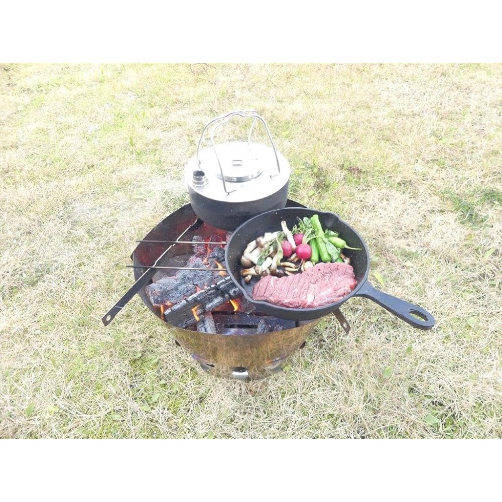 CGK PACOT Grill L Trivette Set Lightweight Folding Fire Stand