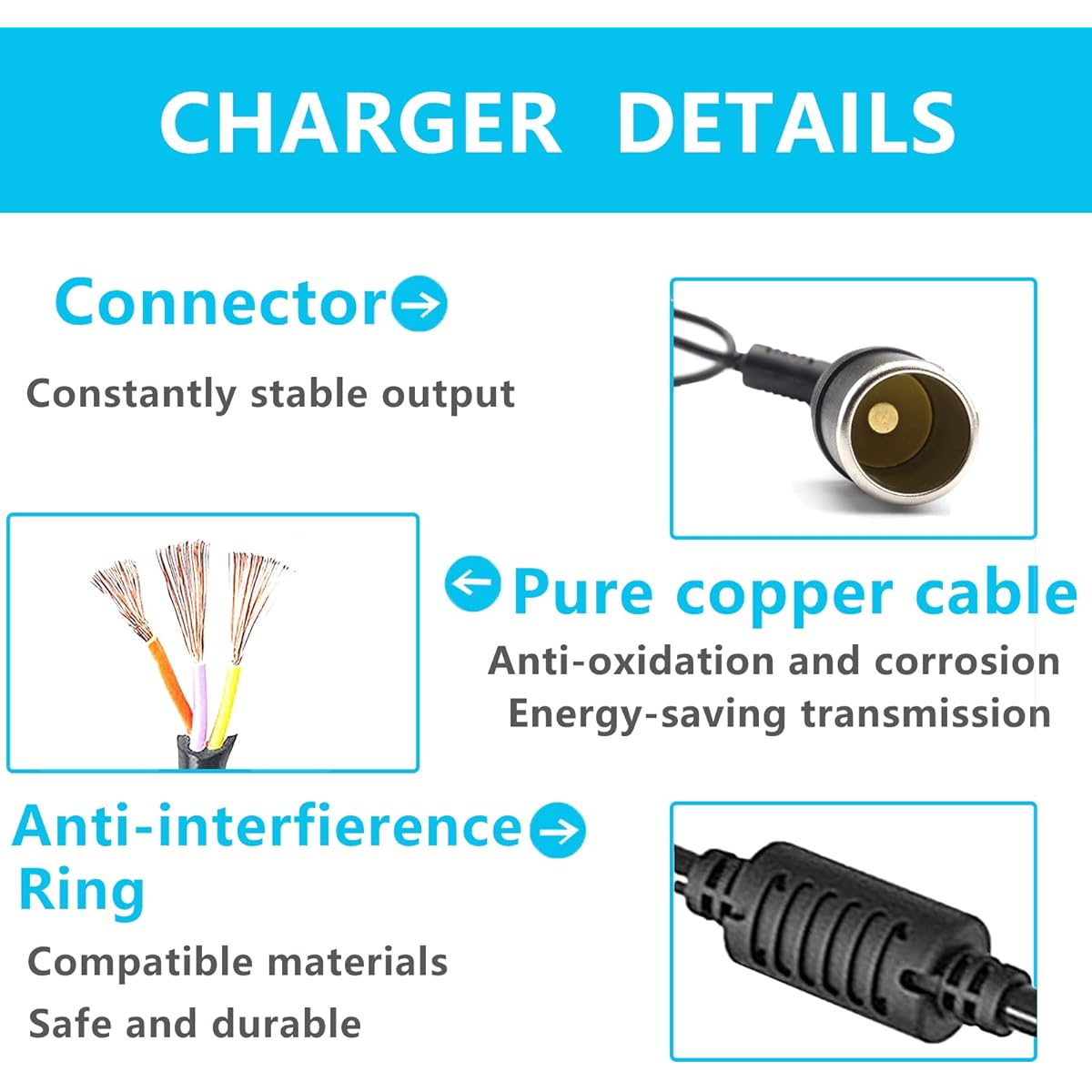 12V 8.5A 100W AC to DC Converter Car Cigarette Lighter Socket AC/DC Power Adapter Power Adapter for Car Vacuum Cleaner/Air Compressor/Portable Freezer/Other Devices