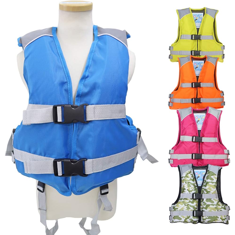 FINE JAPAN Simple Junior Floating Vest FV-6161 Children's Floating Vest for Fishing, River Play, and Water Play for Children