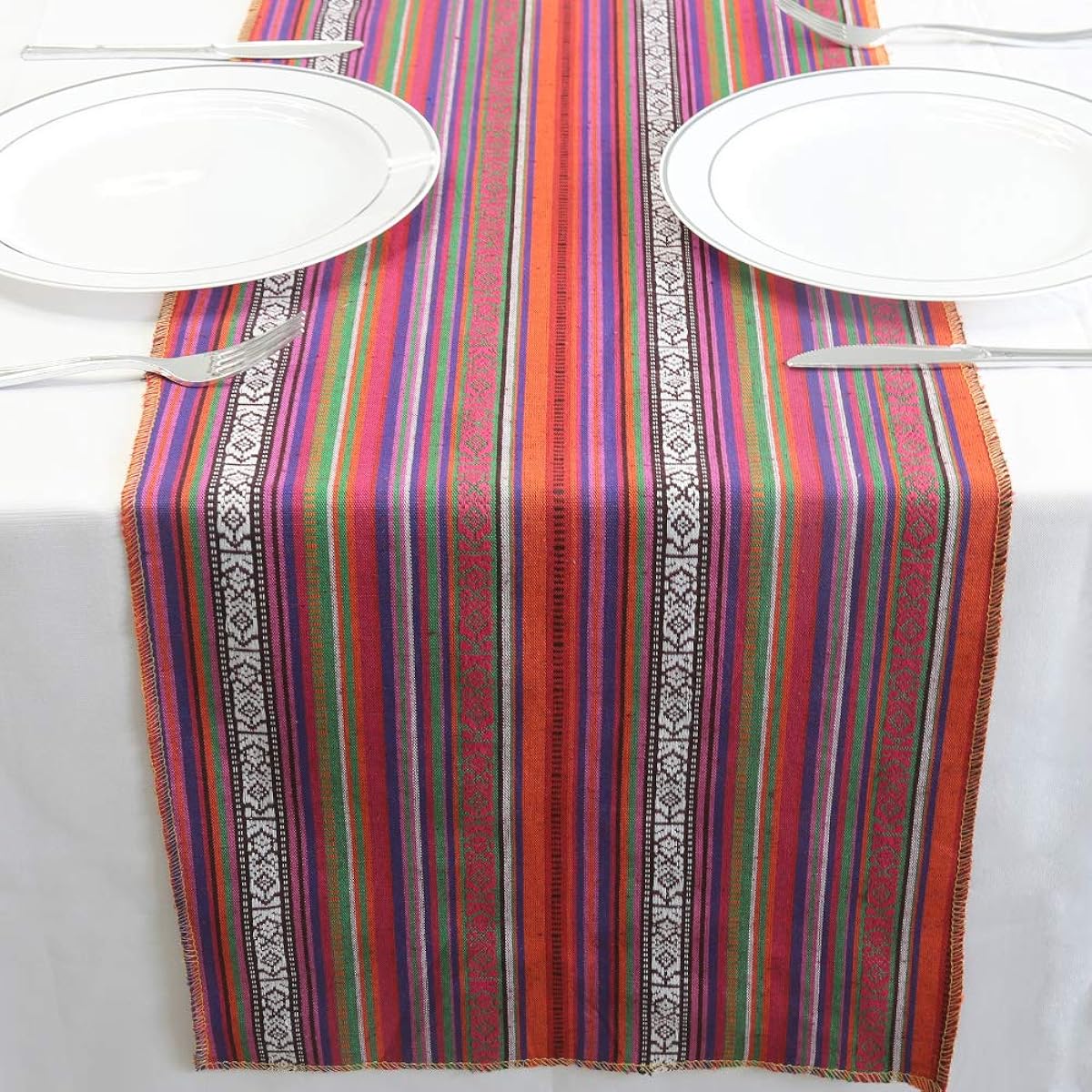 TRLYC 12"*108" Luxury Glitz Wedding Party Table Linen Sequin Rectangular Table Runner, Colors Available, 12"*108" SH-GQK 1p 14x108 Mexican Tablerunner