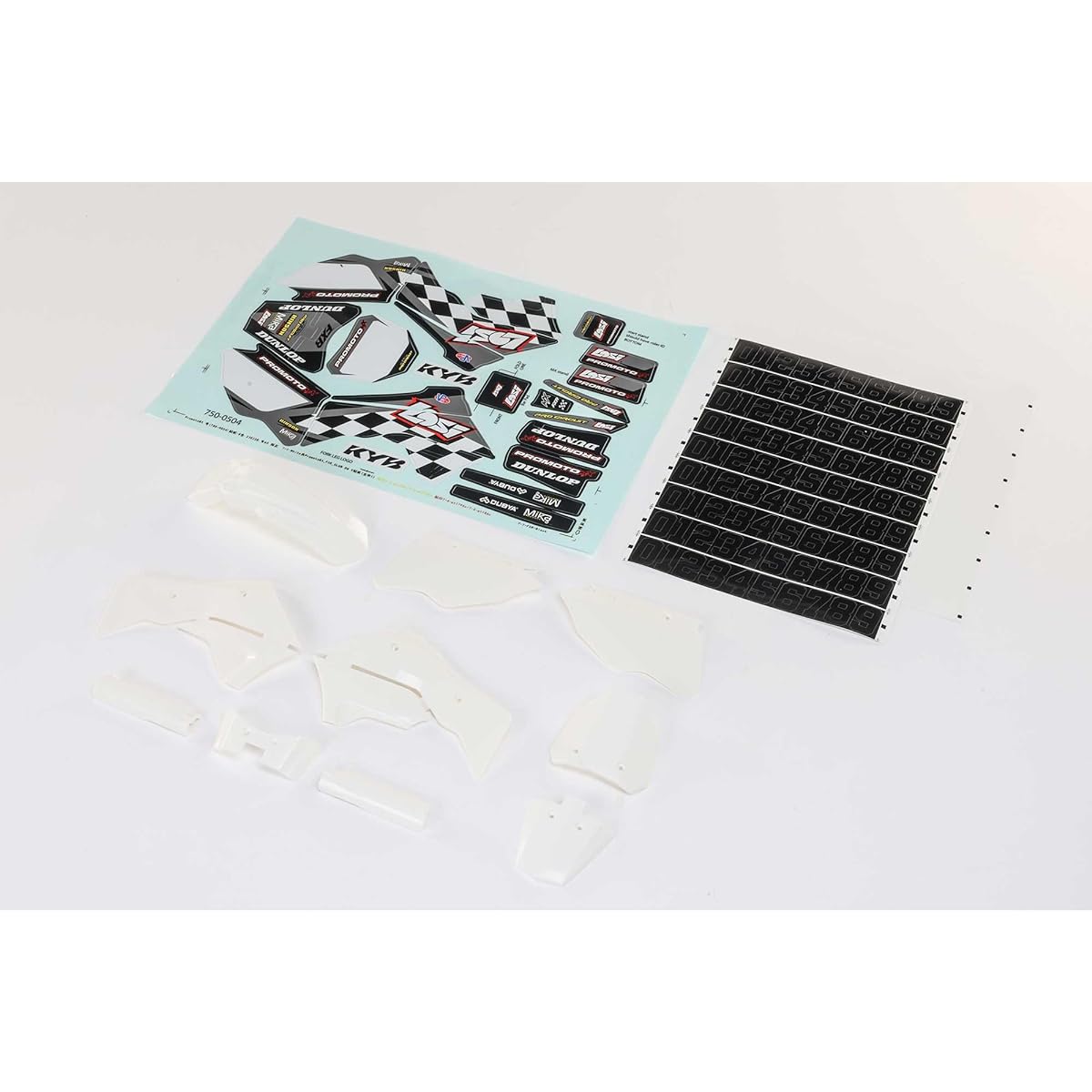 Losi White Plastic with Wrap PM-MX LOS260005 Electric Car/Truck Optional Parts