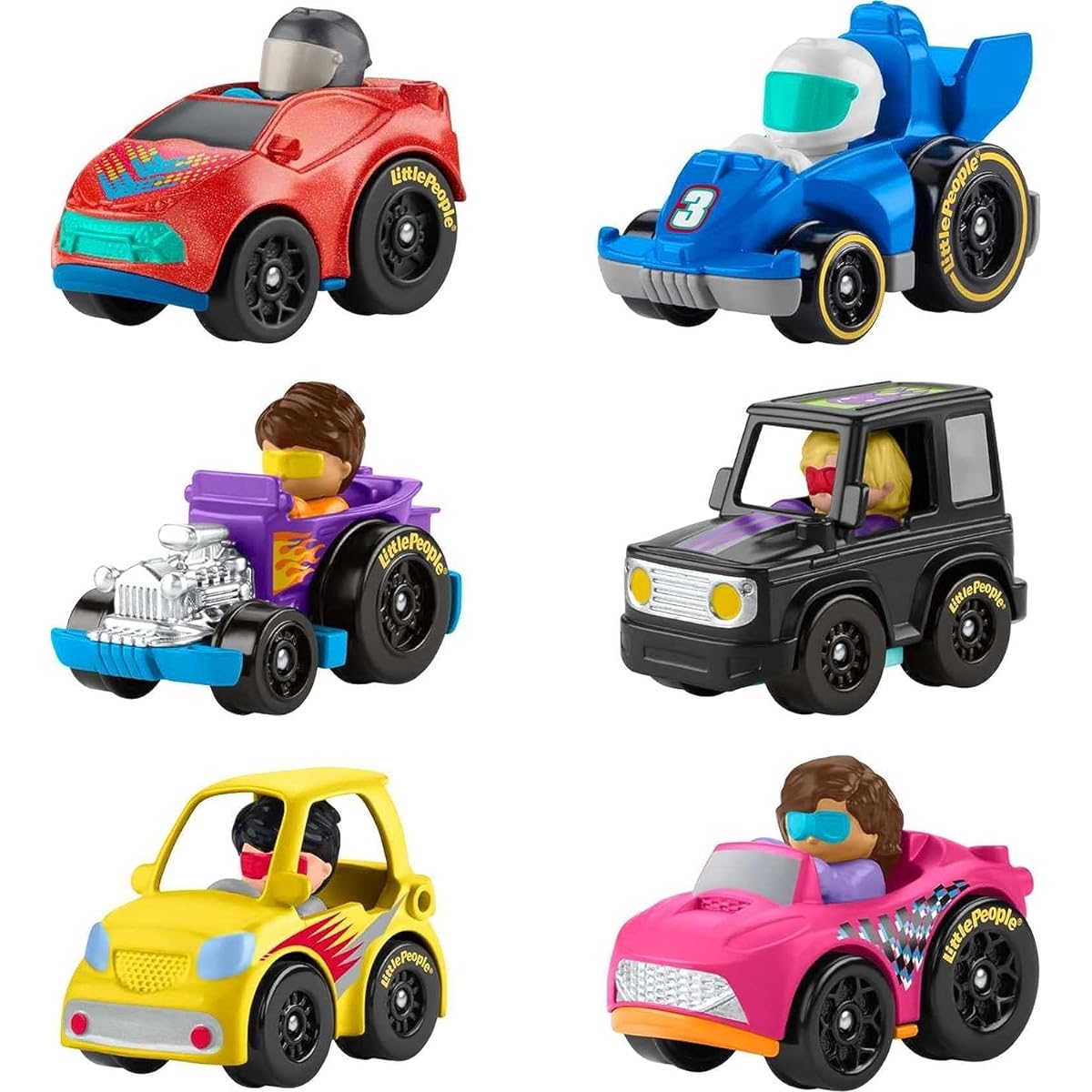 Little People Wheelies Vehicles 6-Pack