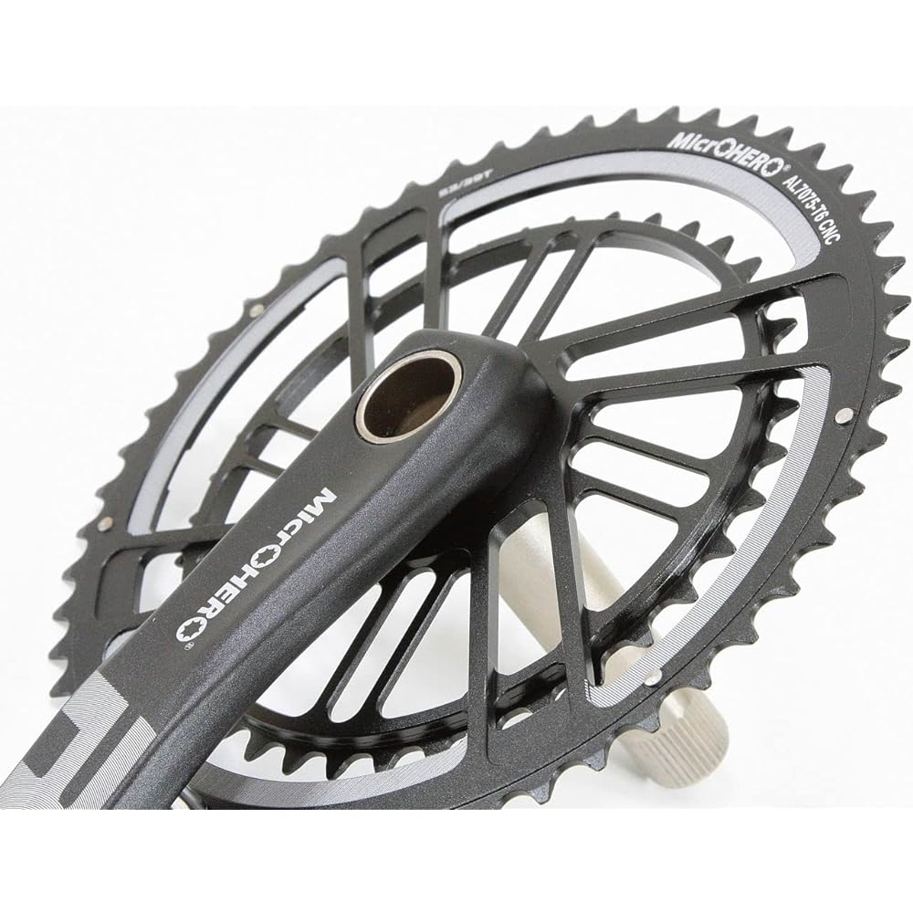 MicrOHERO Road 12 Speed Crank Set 170mm 10/11/12S Double CNC Integrated Chainring BB68 Compatible Hollowtech II Compatible SRAM Direct Mount Compatible TOL-TL70