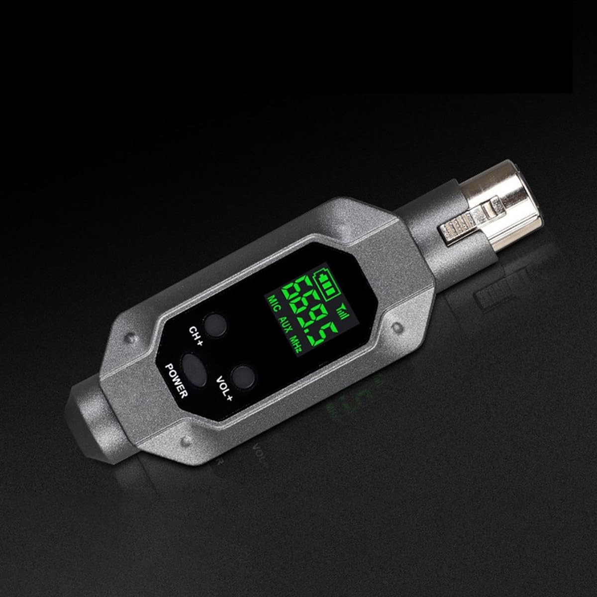 aternee Dynamic Microphone Cordless System, Microphone Cordless Transmitter Receiver Audio Mixer Microphone Adapter for Desktop Speakers, 3 Pieces