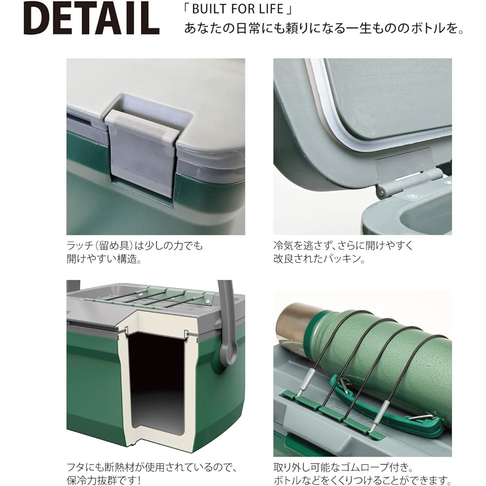 STANLEY Cooler Box, Various Colors, Various Sizes (6.6L/15.1L), Cold Retention, Long Time, Sturdy, Sitable, Outdoor, Camping, Fishing, Leisure, Warranty (Japanese Genuine Product)