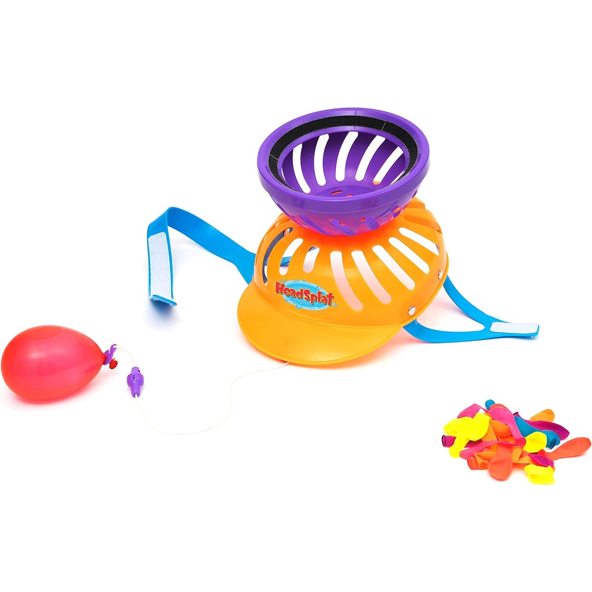 FAR OUT TOYS Head Splat Party Game - Hilarious Water Balloon Flipping Challenge - Just Splash Them Dry - Fun for Family and Friends - Adjustable Balloon Cord - Various Difficulties - Suitable for Ages 5+