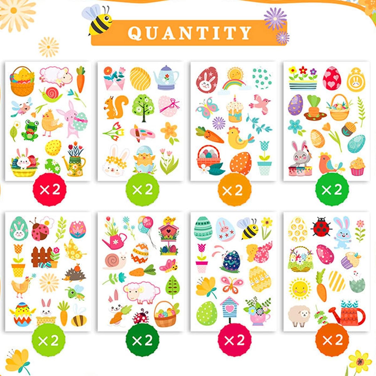 Easter Stickers for Kids Easter Crafts Party Favors Easter Stickers
