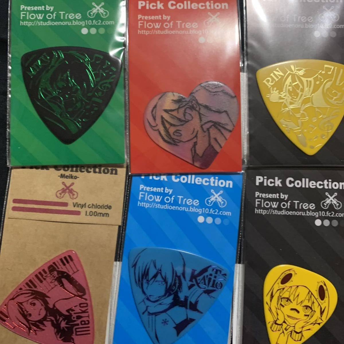 Guitar Pick Vocaloid Set Miku Kagamine Len Kagamine Rin Kaito Meiko Kagerou Days Comiket