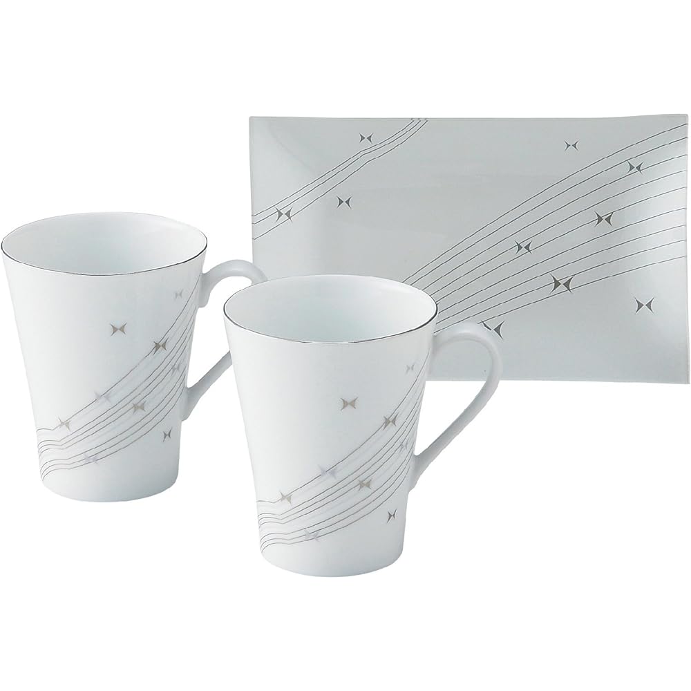 Hanae Mori Ripple 5 customer coffee set MC1200-2