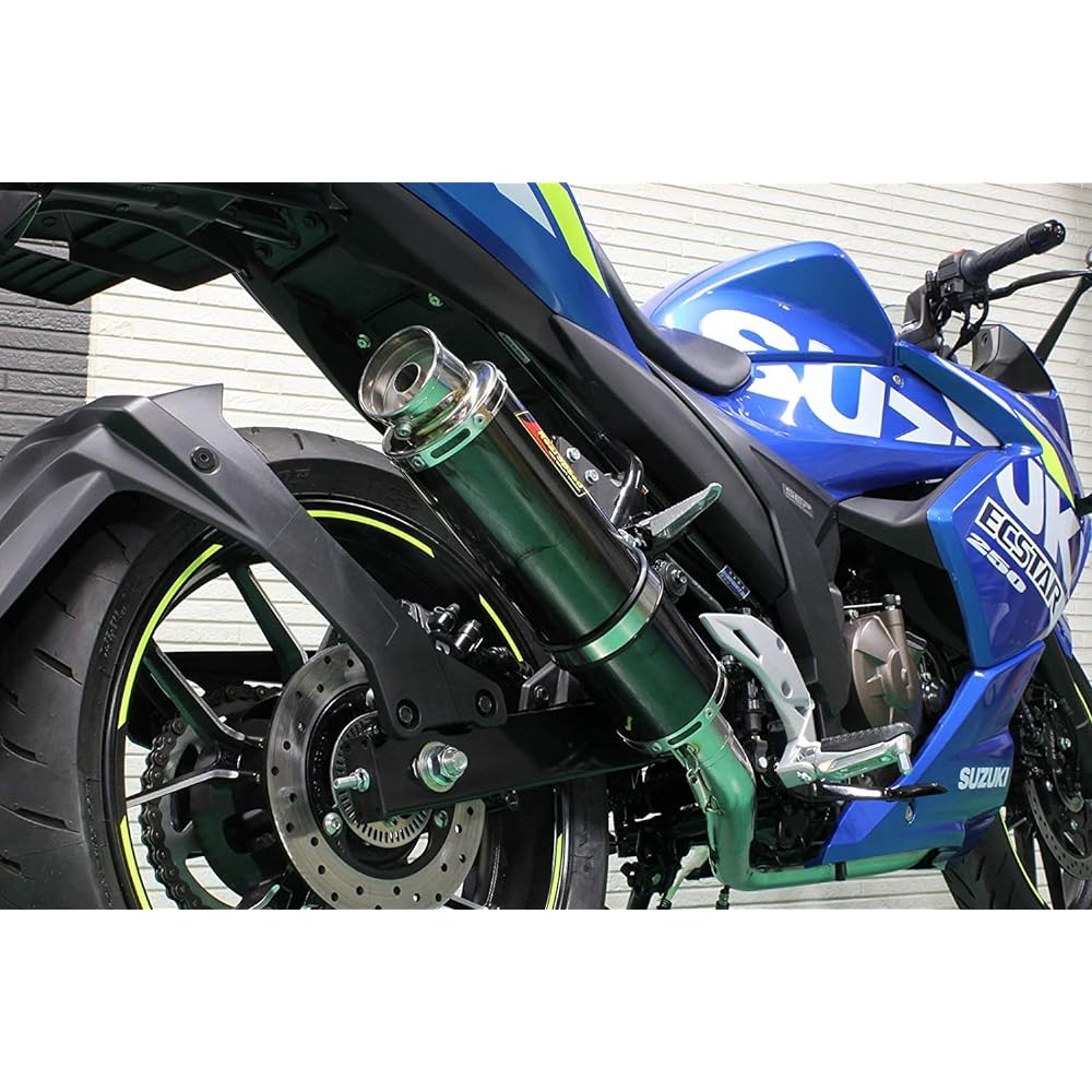 Realspeed Suzuki Gixxer 250 Gixxer SF250 (2BK-ED22B / 8BK-ED22Y) Bike Muffler Cougar Cougar Stainless Steel Black Color Muffler GIXXER250 GIXXER-SF250 RSP-CGA-403