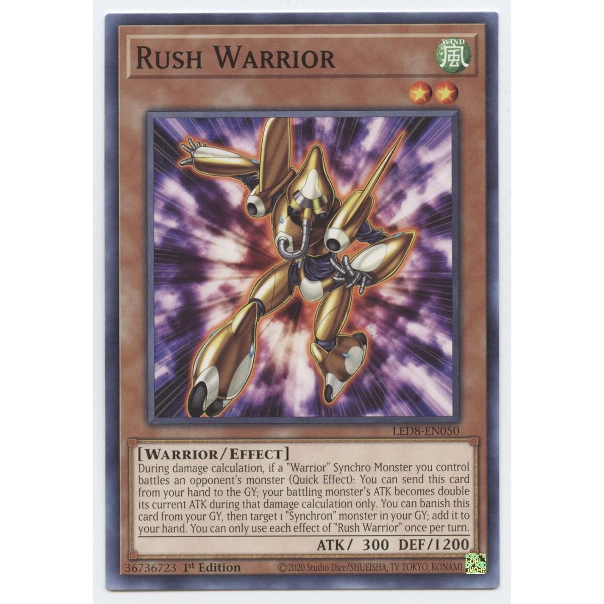 Rush Warrior - LED8-EN050 - Common - 1st Edition.