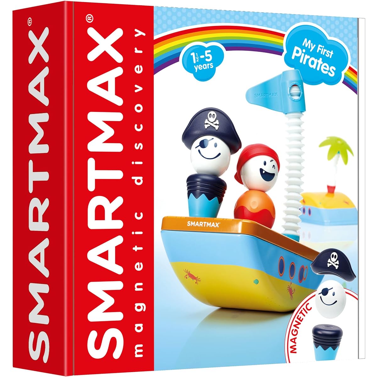 SmartMax My First Pirates Magnetic Building Playset for Ages 1-5