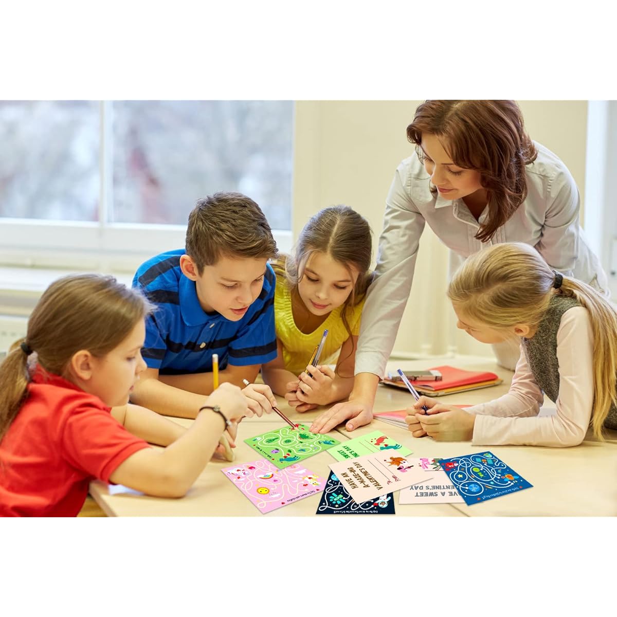 PETCEE Valentine's Day Cards for Kids