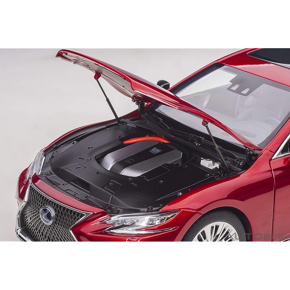 AUTOart 1/18 Lexus LS500h Metallic Dark Red Interior Color: Black Finished Product 78869