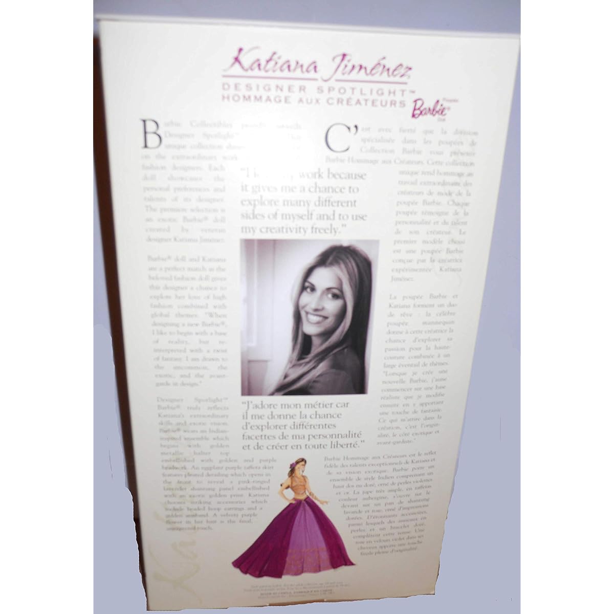 barbie designer spotlight KATIANA JIMENEZ mattel B0836 2002 by Unknown