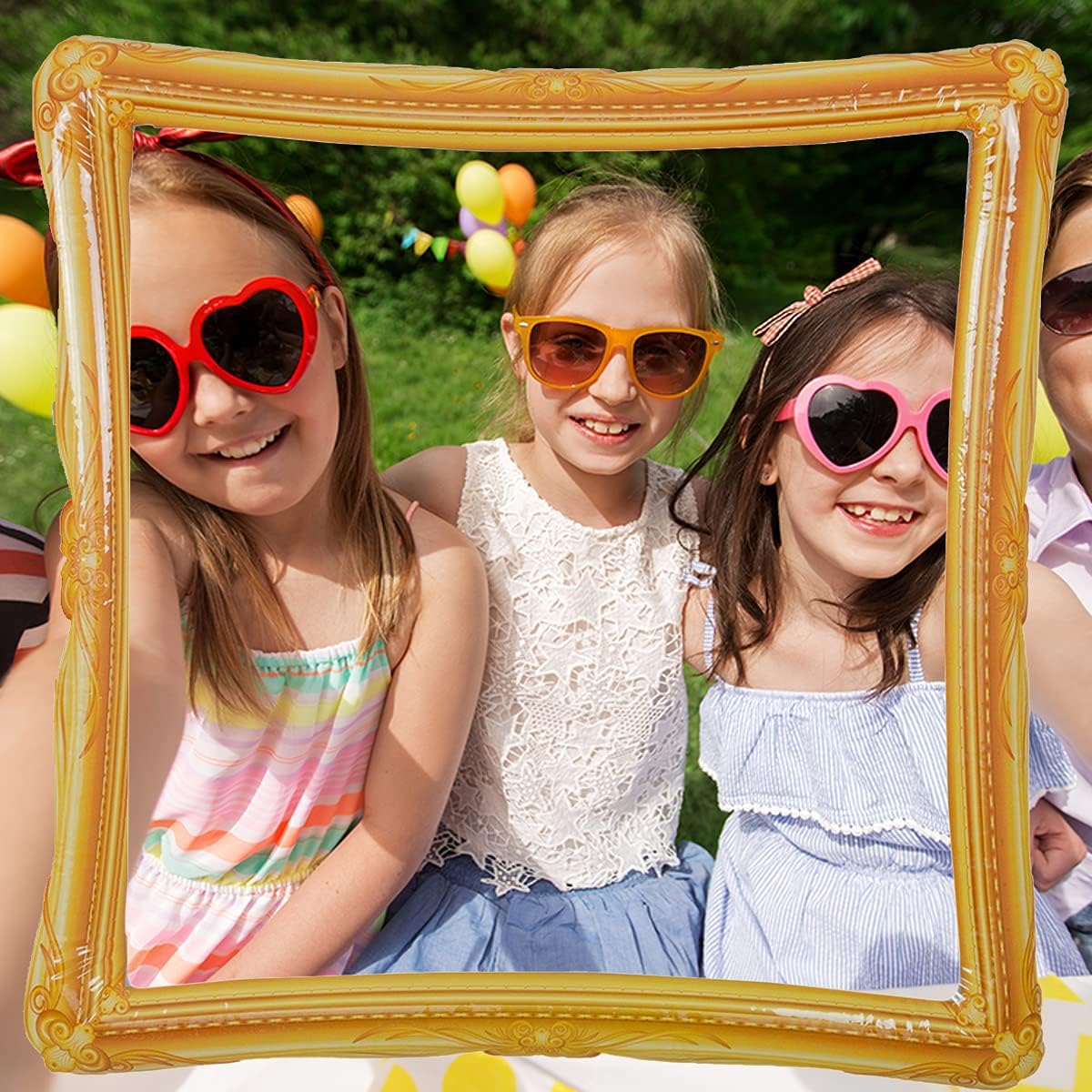 Inflatable selfie frame.