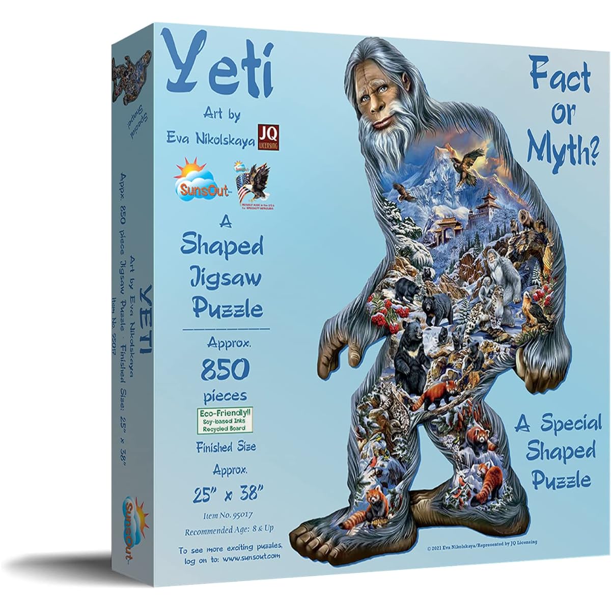 SUNSOUT INC Yeti Shaped 850 Piece Jigsaw Puzzle