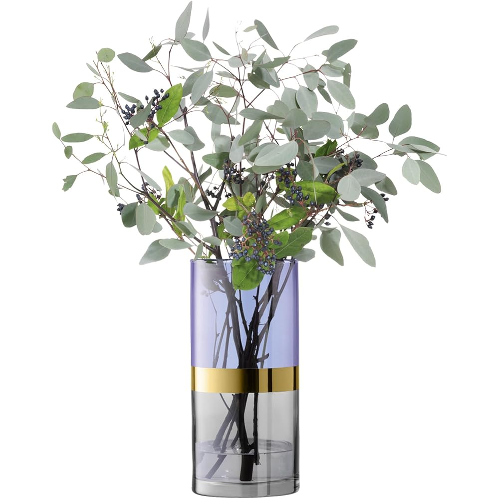 LSA Flower Vase (Vase) Blue Height 30cm BANGLE G638-30-197