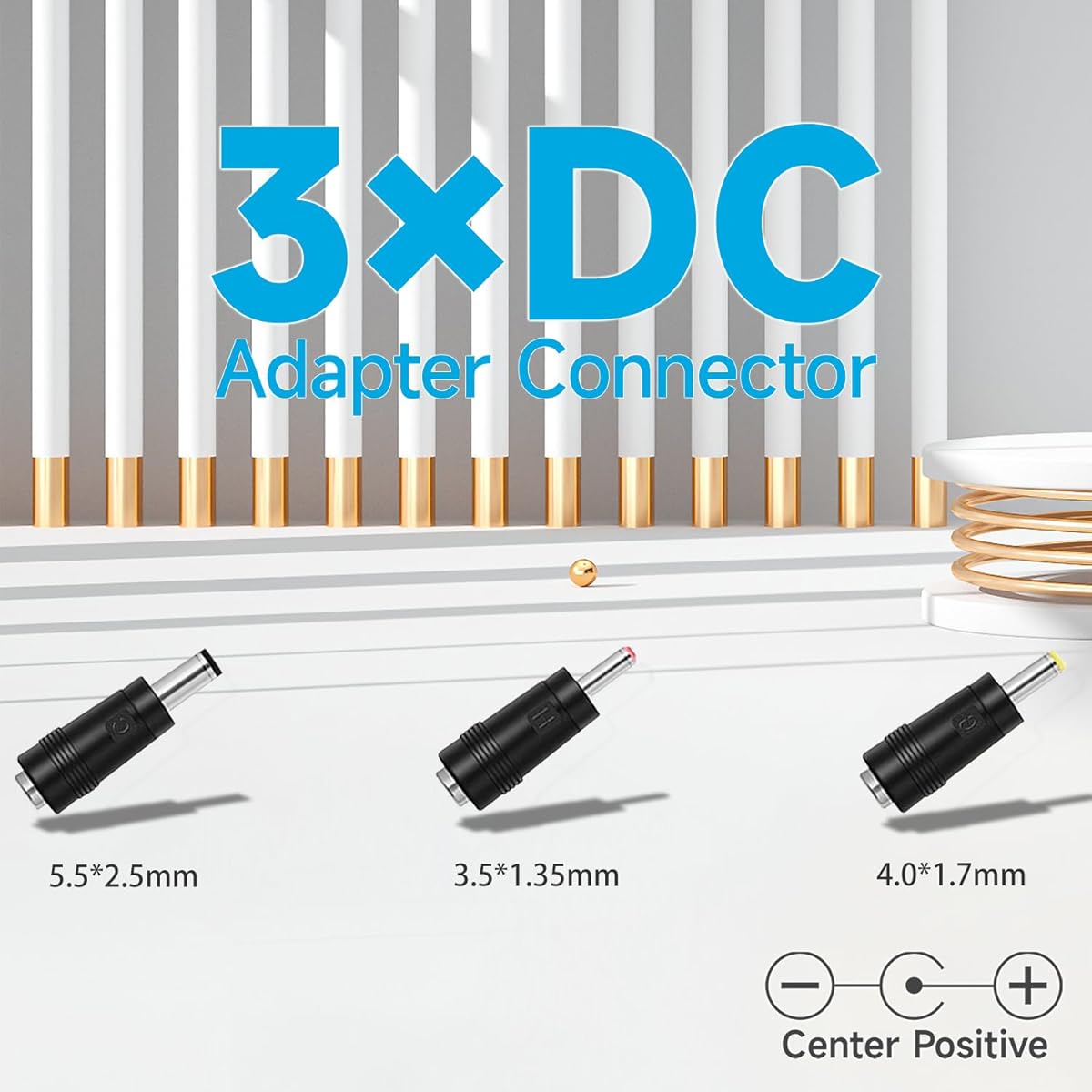 UL certified 6Vdc 2A power adapter Compatible with 1.5A 1A 0.5A devices 100-240V 50/60Hz AC to DC 12W power cord for blood pressure monitor/stationary bike/humidifier/scanner, etc.