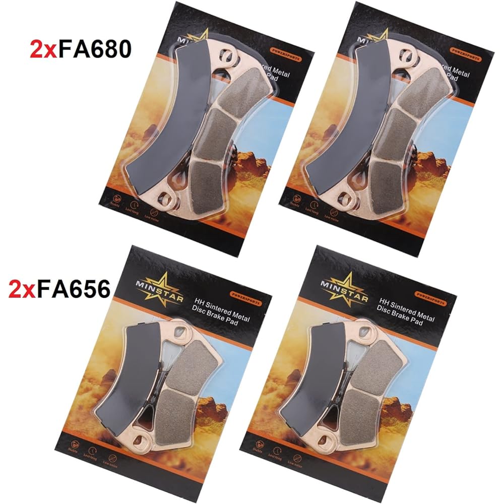 Sintered Brake Pad Replacement Kit 2206025 & 2205949 Polaris 2016-2021 RZR XP Turbo (All Models) RZR XP 4 Turbo (All Models) RZR XP Turbo S (All Models)