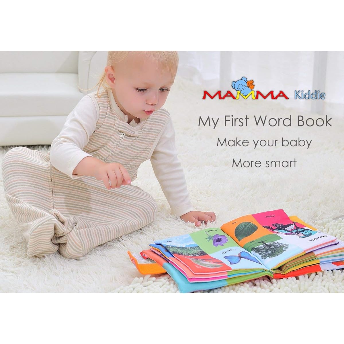 TotMart Baby Soft Activity Book My First Words Book