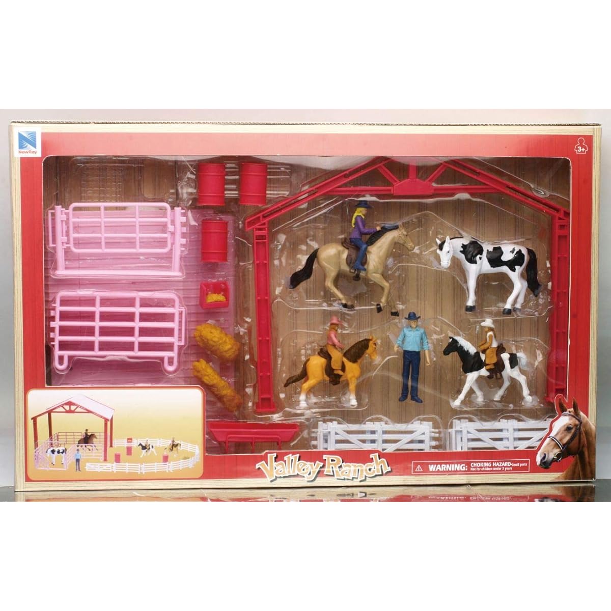 Horse Corral and Barrel Racing Playset