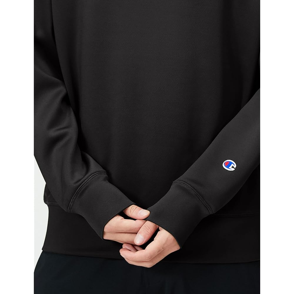 Champion C8-WS001 Men's Sweatshirt, Long Sleeve, One Point Logo, Crew Neck Sweatshirt